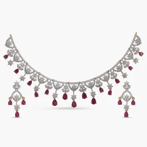 Ayan Nakshatra CZ Necklace Set