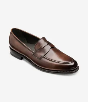 LOAKE Wiggins Loafer - Dark Brown Polished Calf