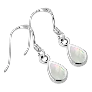 Mother of Pearl Drop Sterling Silver Earrings