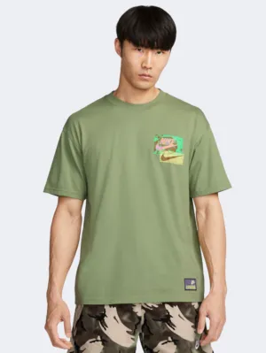 Nike Sportswear Max90 Men Lifestyle T-Shirt Olive Green