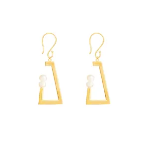 Pearl Stand Drop Earrings