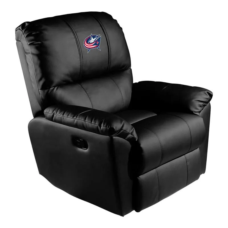 Rocker Recliner with Columbus Blue Jackets Logo