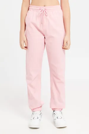 Senior Girls Pink Poplin Pants