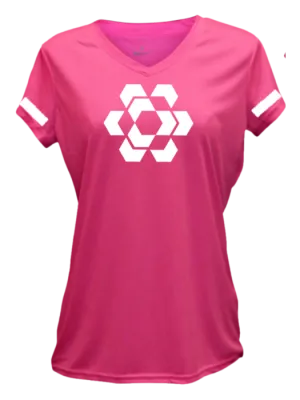 Women's Reflective Short Sleeve Shirt - Diamond Hexagon Combo